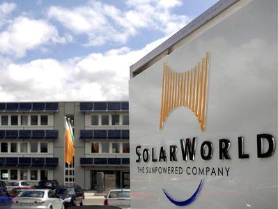 SolarWorld申請破產 曾對華光伏發起雙反