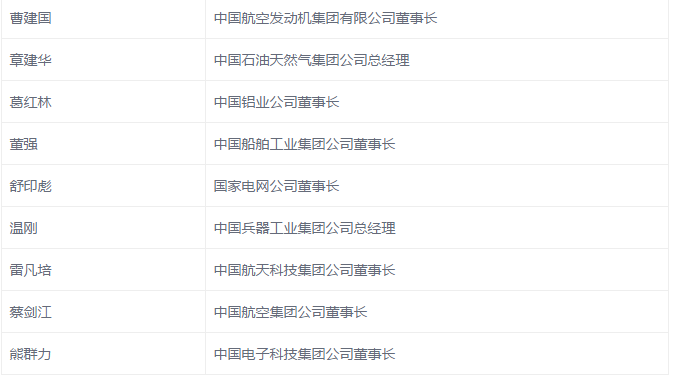 國網(wǎng)、國電投、大唐、神華、三峽等8家能源企業(yè),總計(jì)29家央企大佬入選十九大代表