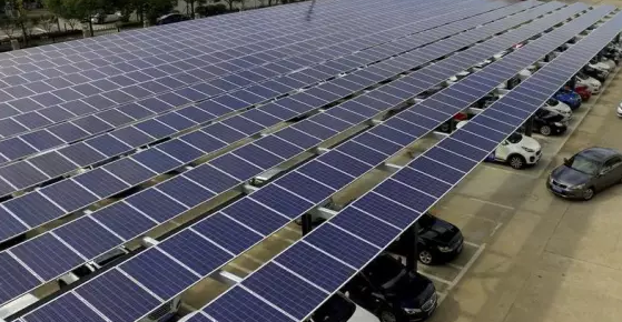 &ldquo;光伏發(fā)電+停車場&ldquo;亮相安徽全椒