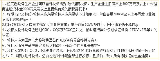國電投2017度第六十一批集中招標(biāo)第二批光伏組件、并網(wǎng)逆變器招標(biāo)公告