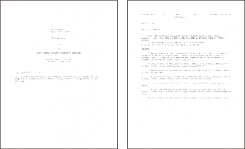 普兆PEDS全型號、多觸點(diǎn)光伏直流開關(guān)通過UL508i認(rèn)證，再創(chuàng)國內(nèi)UL認(rèn)證第一
