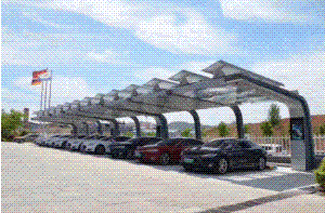世界首座&ldquo;充電、光伏、儲能&rdquo;智慧車棚投入運營